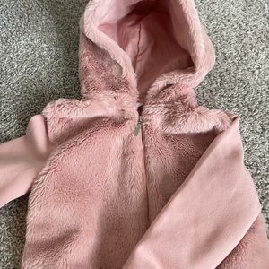 Mayoral little girls fur hoodie